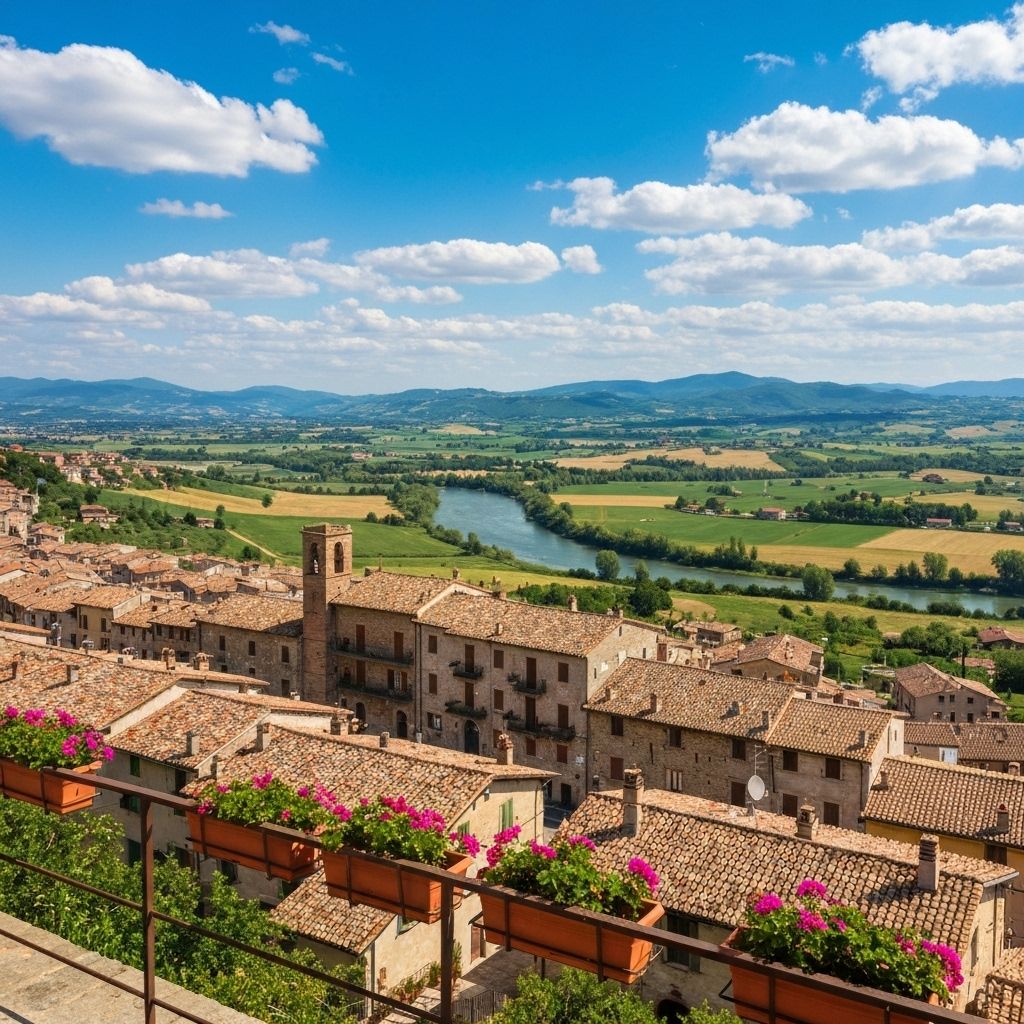 Paesaggio italiano panoramico